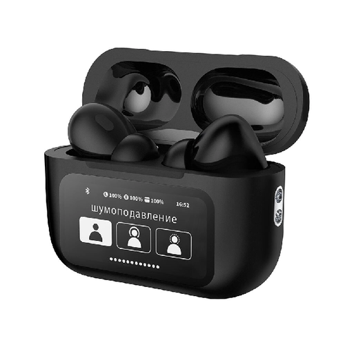 Bluetooth стереогарнитура Deppa Air Pro 3 ANC BT5.3 с БЗУ Black (44218) фото 